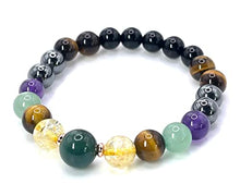 Load image into Gallery viewer, Money Prosperity &amp; Abundance Crystal Beaded Bracelet, Good Luck Bracelet, Money Bracelet, Wealth Bracelet, Casino Bracelet, Bead Jewelry
