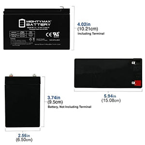 ML7-12 - 12 Volt 7.2 AH, F1 Terminal, Rechargeable SLA AGM Battery
