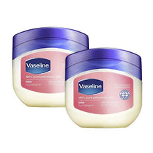 Load image into Gallery viewer, Vaseline, 100% Pure Petroleum Jelly Baby, Dermatologist Recommended, Hypoallergenic, Skin Protectant, Treat &amp; Prevent Diaper Rash and Chafed Skin, Seals out Wetness, 2 pack -13 oz ea
