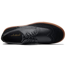Load image into Gallery viewer, Men's Wingtip Brogue Oxfords Sneakers Genuine Leather Casual Dress Shoes Black Mens Footwear Size 10
