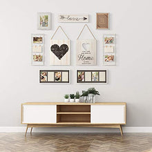 Load image into Gallery viewer, Gallery Perfect 17FW1938 Rustic Collage Gallery Wall Kit Picture Frame Set, Multi Size - 4&quot; x 6&quot;, 5&quot; x 7&quot;, White, 9 Piece
