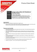 Load image into Gallery viewer, Sinopec Moly Extreme Pressure Lithium Grease #2 - (3) 120LB. (16 Gallon) Kegs
