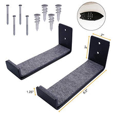 Load image into Gallery viewer, Ho Stevie! Surfboard Wall Mount - Minimalist Wall Racks for Shortboards and Longboards (Screws Included) (Black)
