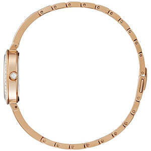Citizen Women's Eco-Drive Dress Classic Crystal Bangle Watch in Rose-tone Stainless Steel, Mother of Pearl Dial (Model: EM0863-53D)