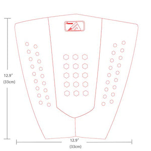 AQUBONA 3 Piece Stomp Pad Surfboard Eva Traction Pad with 3M Adhesive Professional Tail Pad/Applies All Boards - Surfboards, Shortboards, Longboards, Skimboards (sea Turtle)