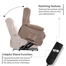 Load image into Gallery viewer, Harper&amp;Bright Designs Power Lift Chair Soft Fabric Recliner Living Room Sofa Chair
