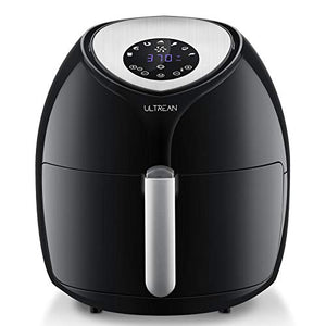 Ultrean 8.5 Quart Air Fryer, Electric Hot Air Fryers XL Oven Oilless Cooker with 7 Presets, LCD Digital Touch Screen and Nonstick Detachable Basket, UL Certified, Cook Book, 1-Year Warranty, 1700W (Black)