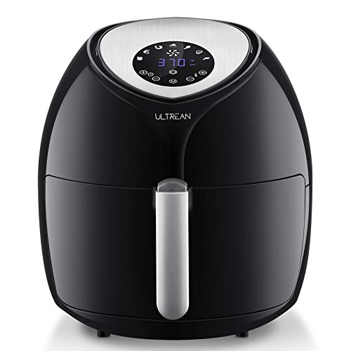 Ultrean 8.5 Quart Air Fryer, Electric Hot Air Fryers XL Oven Oilless Cooker with 7 Presets, LCD Digital Touch Screen and Nonstick Detachable Basket, UL Certified, Cook Book, 1-Year Warranty, 1700W (Black)