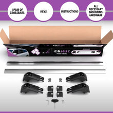 Load image into Gallery viewer, ERKUL Roof Rack Cross Bars for Kia Sorento | Aluminum Lockable Rooftop Luggage Crossbars Set to Carry Cargo Carrier, Canoe, Snowboard, Bike by ERKUL Car Accessories | Silver, 2021-2023
