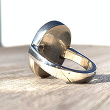 Load image into Gallery viewer, Dur e Najaf Ring Silver | خاتم در النجف الاصلي | AlAliGems | Genuine Dur E Najaf Stone Ring | Engraved Ya Hayder Size 10.75
