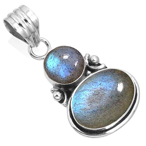 925 Sterling Silver Women Jewelry Natural Labradorite Pendant