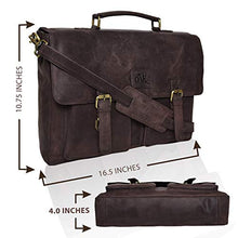 Load image into Gallery viewer, Laptop-Bag for Men and Women-Real Leather Messenger Bag Fits 18-Inch Laptop
