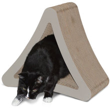 Load image into Gallery viewer, PetFusion 3-Sided Vertical Cat Scratching Post (Standard Size, Warm Gray). [Multiple Scratching Angles to Match Your Cat&#39;s Preference]

