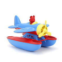 Load image into Gallery viewer, Green Toys Disney Baby Exclusive Mickey Mouse Seaplane, Blue/Red - Pretend Play, Motor Skills, Kids Bath Toy Floating Vehicle. No BPA, phthalates, PVC. Dishwasher Safe, Recycled Plastic, Made in USA.
