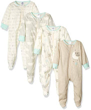 Load image into Gallery viewer, Gerber Baby 4-Pack Sleep N' Play, Elephants, 3-6 Months

