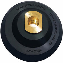 Load image into Gallery viewer, Stadea 5" Rubber Backer Pad/Rubber Backing Pad with Hook and Loop Backing Arbor 5/8" 11
