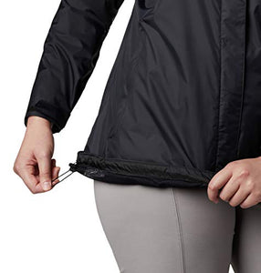 Columbia Women's Plus SizeTested Tough in Pink Rain Jacket Ii Size, Black, 2X