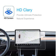 Load image into Gallery viewer, SUMK Model 3/Y Tempered Glass Screen Protector Model 3 Model Y 15" Center Control Touchscreen Car Navigation Touch Screen Protector Tempered Glass 9H Anti-Scratch and Shock Resistant for Model 3 Screen Protector Upgrade
