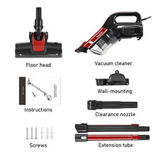 Load image into Gallery viewer, GeeMo Vacuum Cleaner, 4 in 1 Stick Vacuum 17Kpa Powerful Suction, with LED Electric Brush 1.2L High-Capacity Quiet Vacuum, with HEPA Quadruple Filter for Deep Clean Pet Hair Carpet Hard Floor - H595
