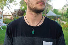Load image into Gallery viewer, BARBARI Jewelry Malachite Healing Crystal Necklace | Handmade Gift for Him and Her+ Free Gift! High Quality Rock Gemstone Pendant for Men and Women
