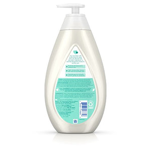 Johnson's CottonTouch Newborn Baby Wash & Shampoo with No More Tears, Hypoallergenic and Paraben-Free Moisturization for Sensitive Skin, Made with Real Cotton, Twin-Pack, 2 x 27.1 fl. oz