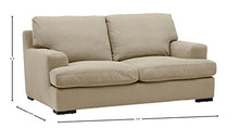 Load image into Gallery viewer, Amazon Brand – Stone &amp; Beam Lauren Down-Filled Oversized Loveseat Sofa, 74"W, Fawn
