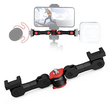 Load image into Gallery viewer, simorr Dual Cold Shoe Extension Bar 3483+SMALLRIG Cold Shoe Mount Adapter with 1/4’’ Thread Hole for Camera and Camcorder Rigs – 1241
