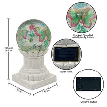 Load image into Gallery viewer, Bundle of Solar Turtle and Gazing Ball om Column
