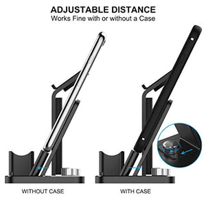 YoFeW Charging Stand for Apple Watch Charger Stand Aluminum Dock Station Compatible for iWatch Apple Watch Series 4/3 / 2/1/ AirPods/iPhone X/XS/XS Ma /8 / 8Plus / 7/7 Plus /6S /6S Plus