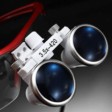 Load image into Gallery viewer, Zitainn Wearable Magnifier Portable 3.5X 420mm Binocular Loupes Optical Glass Headset Magnifying Glasses +3W LED Headlight
