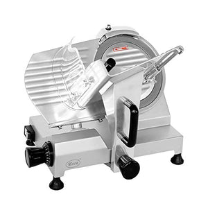 Zica 10" Chrome-plated Carbon Steel Blade Electric Deli Meat Cheese Food Ham Slicer Commercial and for Home use ZBS-10A