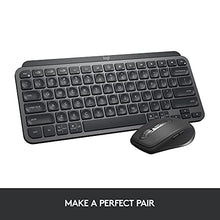Load image into Gallery viewer, Logitech MX Keys Mini Minimalist Wireless Illuminated Keyboard, Compact, Bluetooth, Backlit, USB-C, Compatible with Apple macOS, iOS, Windows, Linux, Android, Metal Build - Graphite
