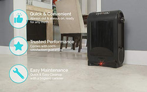 EyeVac PRO Touchless Stationary Vacuum - 1400 Watts Professional Vacuum with Active Infrared Sensors, High Efficiency Filtration, Bag-Less Canister (Tuxedo Black)