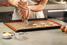 Load image into Gallery viewer, Silpat Perfect Macaron Non-Stick Silicone Baking Mat, 11-5/8&quot; x 16-1/2&quot;, Orange
