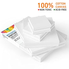 Load image into Gallery viewer, GOTIDEAL Stretched Canvas, Multi Pack 4x4&quot;, 5x7&quot;, 8x10&quot;,9x12&quot;, 11x14&quot; Set of 10, Primed White - 100% Cotton Artist Canvas Boards for Painting, Acrylic Pouring, Oil Paint Dry &amp; Wet Art Media
