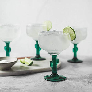 Libbey Cactus Margarita Glasses, Set of 4