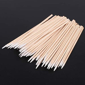 Fenshine 400 Count Microblading Cotton Swab, Cotton Swabs Pointed Tip, Cotton Swabs Wood Sticks, Cotton Tipped Applicator, Tattoo Permanent Supplies, Makeup Cosmetic Applicator Sticks (400PCS)
