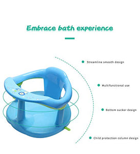 Non-Slip Baby Bath Seat, Infants Bath Chair for Bathtub Baby Shower Stool Chairs for Tub Sitting Up, Surround Bathroom Chair Seats for Baby 6-18 Months (Light Blue)