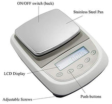 Load image into Gallery viewer, CGOLDENWALL High Presicion Balance TDA Series Laboratory Digital Electronic Scale Jewelry Kitchen Scales 0.01g Weighing Scales Stainless Steel Weighing Pan 155×143mm Already Calibrated (1000g/0.01g)
