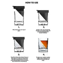 Load image into Gallery viewer, Corkcicle Whiskey Wedge (1 Double Old Fashioned Glass + 1 Silicone Ice Form)
