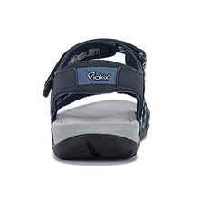Load image into Gallery viewer, Viakix Womens Hiking Sandals – Comfortable Stylish Athletic Sport Shoes for Walking Outdoors Water Trekking, Blue 8
