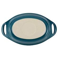 Load image into Gallery viewer, Rachael Ray Solid Glaze Ceramics Au Gratin Bakeware / Baker Set, Oval - 2 Piece, Teal
