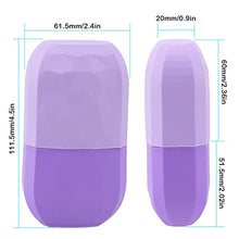 Load image into Gallery viewer, Ice Roller Silicone Facial and Eye,Facial Beauty Ice Roller Skin Care Tools,Reusable Facial Treatment to Tone Skin &amp; De-Puff The Eye Area,Reduce Acne and Lubricate the Skin. (Pink 2) (purple)
