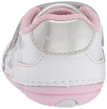 Load image into Gallery viewer, Stride Rite Girls&#39; Soft Motion Adalyn Athletic Sneaker, White/Silver, 3 M US Infant
