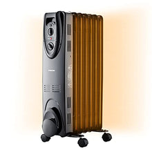Load image into Gallery viewer, Oil Filled Radiator Heater, Radiator Heater, 2022 Upgraded 1500W Electric Portable Heater with 3 Heat Settings, Adjustable Thermostat, Quiet Overheat &amp; Tip-Over Protection, Oil Heaters for indoor use
