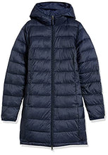 Load image into Gallery viewer, Amazon Essentials Women&#39;s Lightweight Water-Resistant Packable Puffer Coat, Navy/Black Small Cheetah, X
