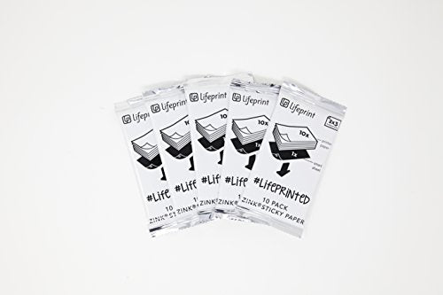 Load image into Gallery viewer, Lifeprint 50 pack of film for Lifeprint Augmented Reality Photo AND Video Printer. 2x3 Zero Ink sticky backed film