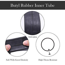 Load image into Gallery viewer, Qukpa 2 PCS 26 Inch Bike Inner Tube 26x1.75/1.95 with Bicycle Tube Bike Tube Repair Tools Include 3 Tire Levers 2 Valve Hats 2 Valve Cores 12 Self-Adhesive Round Patches 1 Metal Tire Rasp
