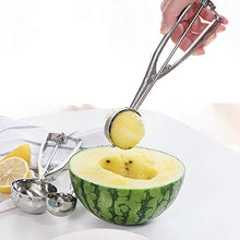 Load image into Gallery viewer, Emoly Ice Cream Scoop Set, Steel Ice Cream Scoop, Cookie Dough Metal Cupcake Spoons Include Large-Medium-Small Sizes Balls for Ice Cream, Cupcake, Muffin (3 PCS)

