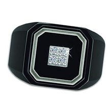 Load image into Gallery viewer, The Danbury Mint Black Ice Men's Diamond Personalized Ring - Size 11#4683-007
